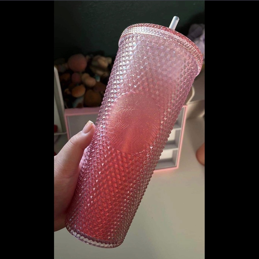 Peach China Starbucks Cup